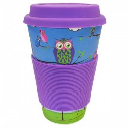 Еко чаша от бамбук бухал