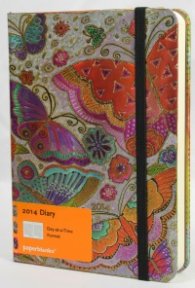 Бележник Paperblanks Diary 2014 Flutterbyes Midi, Lined/ 4132