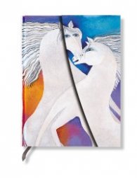 Бележник Paperblanks Mystical Horses Midi Wrap, Lined/ 5385