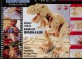 Дървен конструктор 3D пъзел T-Rex 104 елемента