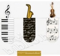 Метален книгоразделител мини - Музика