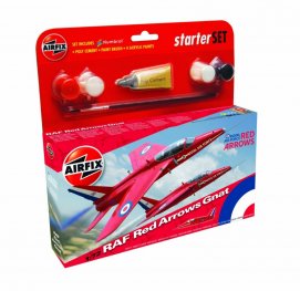 Small Starter Set-Red Arrows Gnat NEW-Самолет(1:72 A55105