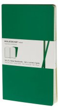 Бележник Moleskine Ruled Volant Notebook Large Emerald Green: Set of 2 [7894]
