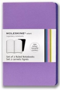 Бележник Moleskine Volant Notebook Ruled, Purple Pocket: Set of 2 [3346]