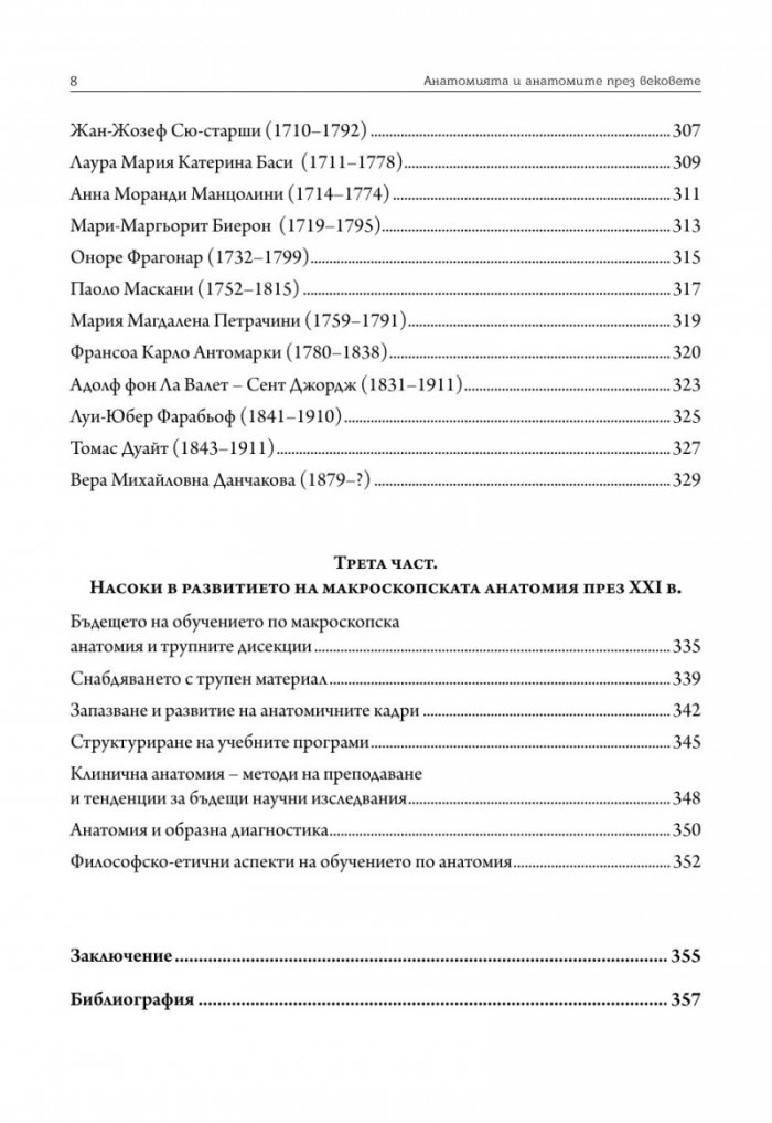 Анатомията и анатомите през вековете