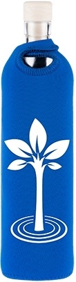 Бутилка FLASKA NEO DESIGN 0.7500L: Синьо - дърво на живота