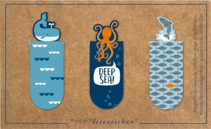 Магнитен книгоразделител мини - Океан