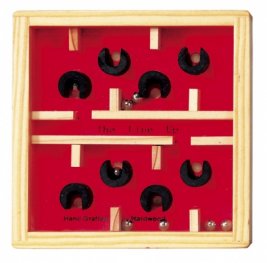 Wooden Puzzle Red - Мини игра "Вкарай топчето" 17491