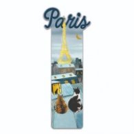 Книгоразделител - Нощен Париж - CARTES D'ART