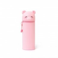 2 в 1 мек силиконов калъф за моливи - прасенце Legami