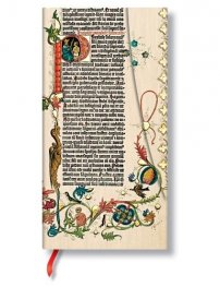 Бележник Paperblanks Gutenberg Bible Slim Wrap, Lined/ 2382