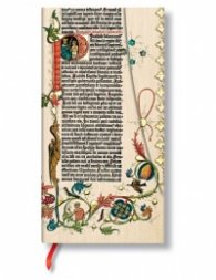 Бележник Paperblanks Gutenberg Bible Slim Wrap, Lined/ 2382