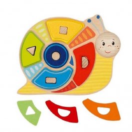 Игра за сортиране по цвят и форма охлюв 58399