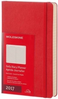 Бележник Moleskine 2017 Diary Daily Red Large Hardcover [3212]