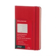 Бележник Moleskine Weekly Diary 2017 Pocket Notebook Red [3328]