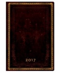 Бележник Paperblanks Dayplanners 2017 Black Moroccan, Midi/ 3936