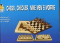 Шах и дама с дървени фигурки 8607016