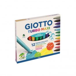 Флумастери Giotto Turbo Maxi 12 цвята 454000