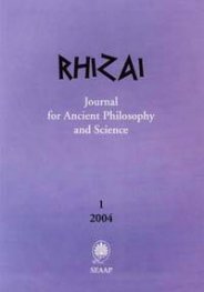 Rhizai: Journal for Ancient Philosophy and Science; 1/2004