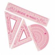 Комплект за чертане Legami - розов
