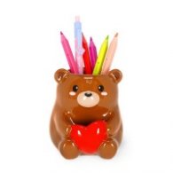 Керамичен моливник Legami - Мече със сърце