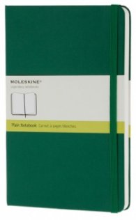 Бележник Moleskine Notebook Plain Oxide Green Large [Hard Cover] [6323]