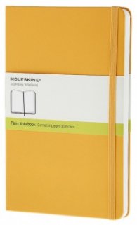 Бележник Moleskine Notebook Plain Yellow Orange Large [Hard Cover] [6385]
