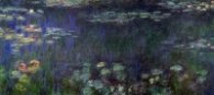 Les nympheas, reflets verts / Monet