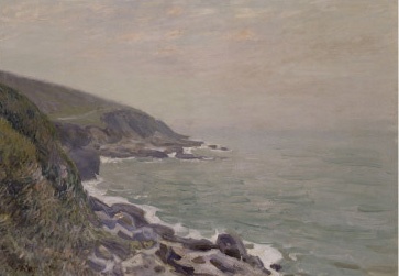 Cotes du pays de Galles et brume