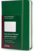 Бележник Moleskine 2014 12 Month Pocket Hard Cover Daily Planner Oxide Green [6620]