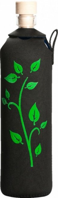 Бутилка FLASKA Neo Design 0.750L:Черен - зелен бръшлян