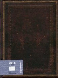 Бележник Paperblanks Diary 2016 Black Moroccan, Ultra/ 1185
