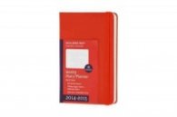 Бележник Moleskine 2014-2015 Weekly Planner Horizontal 18 Month Pocket Red Hard Cover [2831]