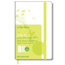 Бележник Moleskine 2014-2015 Le Petit Prince Limited Edition Weekly Notebook 18M Pocket White Hard Cover [3210]