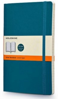 Бележник Moleskine Classic Colored Notebook Large Ruled Underwater Blue Soft Cover [3630]