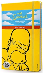 Бележник Moleskine The Simpsons Limited Edition Notebook Large Ruled Yellow Hard Cover [4286]