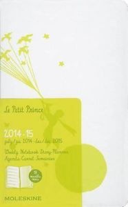 Бележник Moleskine 2015 Le Petit Prince Limited Edition Weekly Notebook 18 Month Large White Hard Cover [3227]