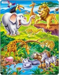Larsen пъзел maxi  "Африкански животни" 18 ч.  US16
