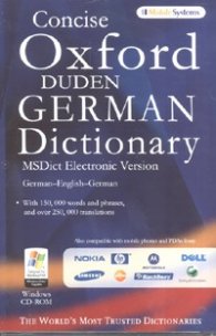 Concise Oxford Duden German Dictionary. MSDict Electronic Version/ German-English-German