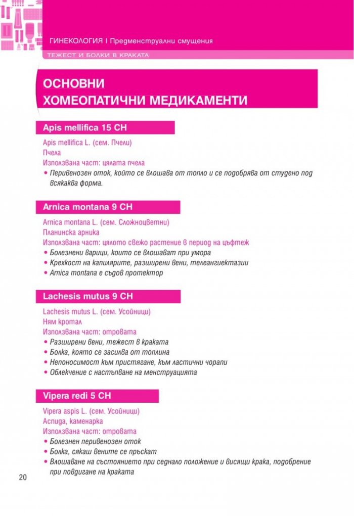 Акушерство и гинекология (Хомеопатия)