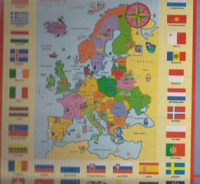 Мек пъзел карта на Европа 24 части ST-3237EUR
