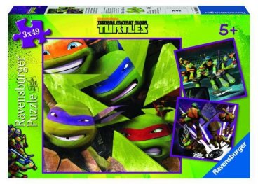 Пъзел 3х49 ч. The four Ninja Turtles 093281
