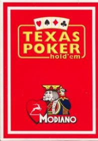 Карти за игра Modiano Texas Poker/ Червен
