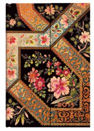 Бележник Paperblanks Diary 2013 Filigree Floral Ebony Mini Day, Lined/ 9916