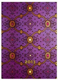 Бележник Paperblanks Diary 2013 French Ornate Violet Micro Day, Lined/ 9886