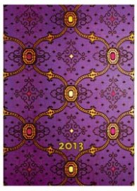 Бележник Paperblanks Diary 2013 French Ornate Violet Micro Day, Lined/ 9886
