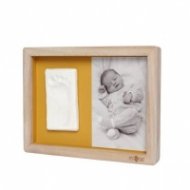 Дървена Рамка за Бебешки Отпечатък и Снимка - Daisy Ochre 1502