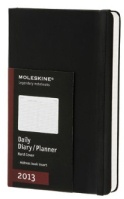Бележник Moleskine Daily Diary Planner 2013 X-Small Black [Hard Cover] [0970]