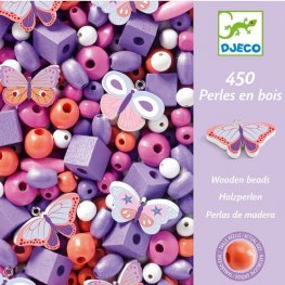 DJ09810 ИГРА СЪЗДАЙ БИЖУТА WOODEN BEADS BUTTERFLIES ST1