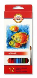 Комплект акварелни цветни моливи "Риби", 12 цвята 3716012004KS